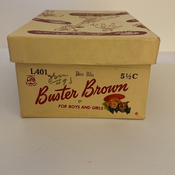 Vintage 1950 Buster Brown Leather Shoes in Original Box - Picture 7 of 11